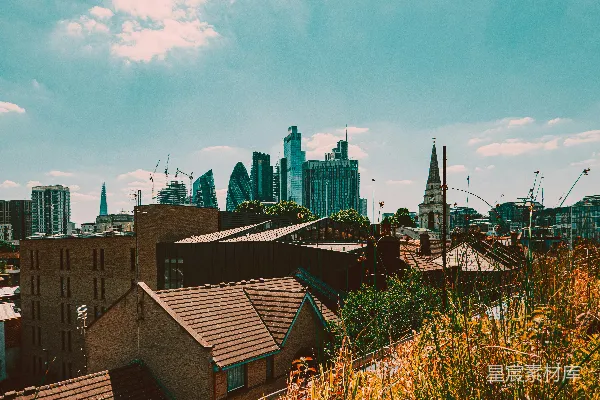 高清摄影 城市与自然的和谐共存
