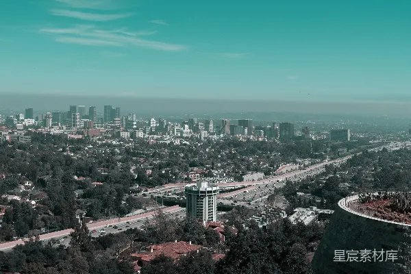 高清摄影 洛杉矶城市全景