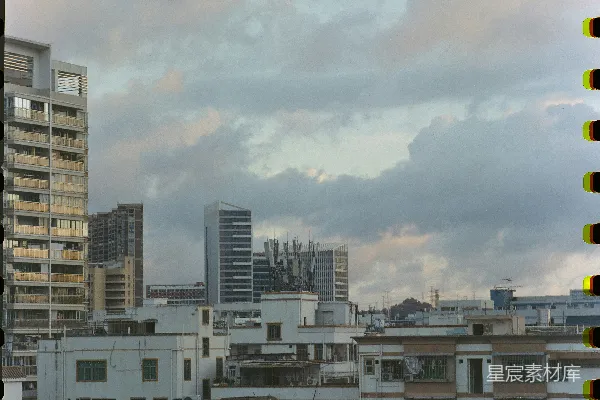 高清摄影 城市黄昏景色