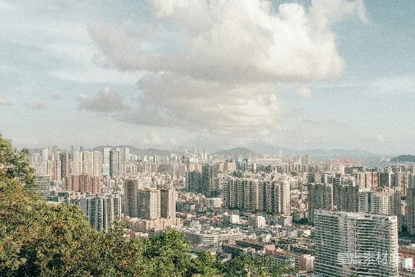 高清摄影 城市与自然的和谐共生