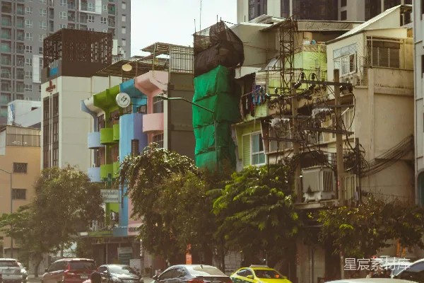 高清摄影 城市中的繁忙与色彩
