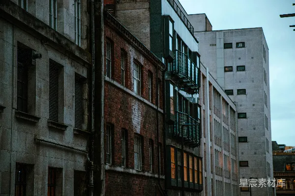 高清摄影 城市建筑的静谧一角