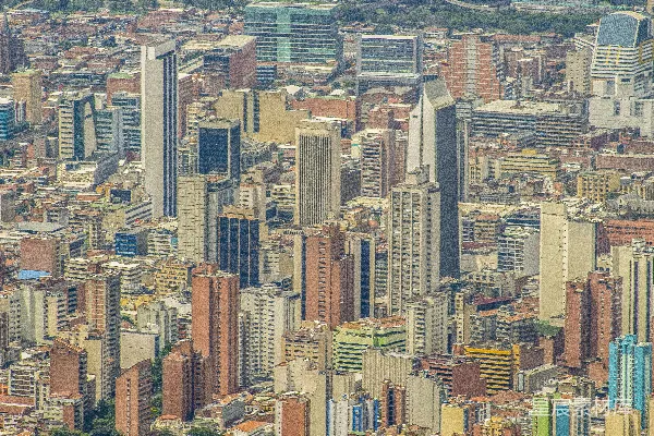 高清摄影 鸟瞰现代城市景观