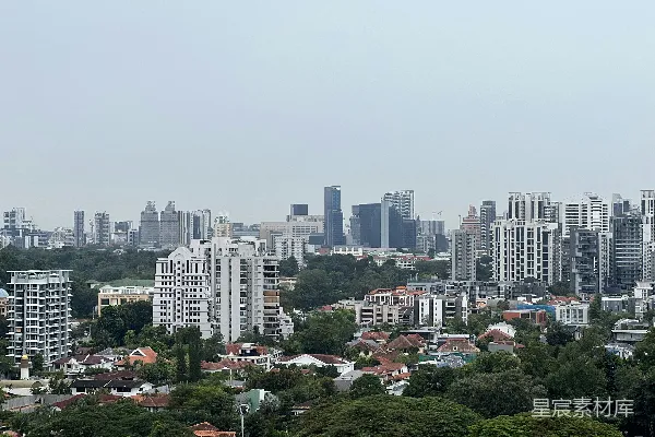 高清摄影 新加坡城市全景