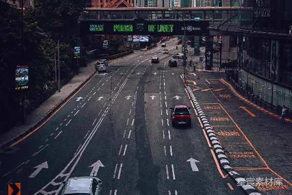 高清摄影 城市街道的清晨