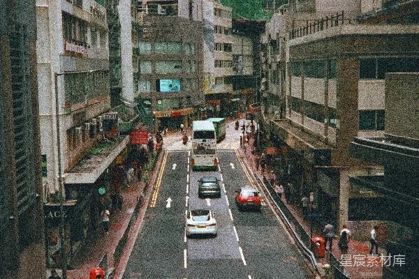 高清摄影 繁忙的都市街道