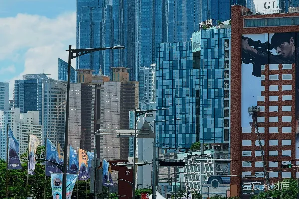 高清摄影 现代都市的繁忙景象