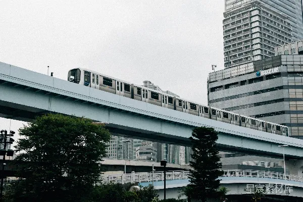 高清摄影 城市绿洲：高楼与自然的和谐共处