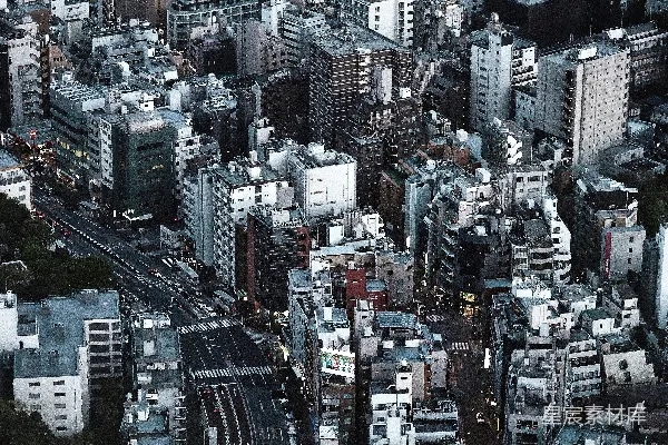 高清摄影 俯瞰都市的夜晚