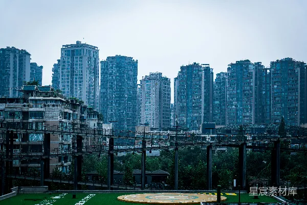 高清摄影 城市中的空中花园