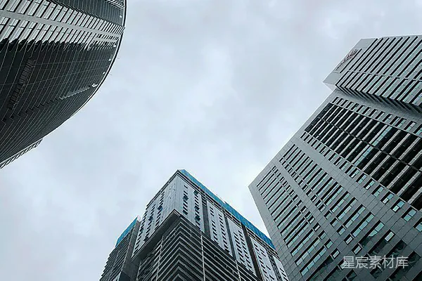 高清摄影 仰视都市高楼