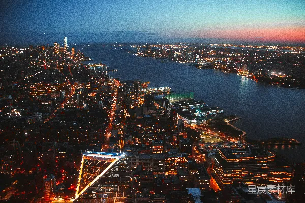 高清摄影 夜幕下的现代都市