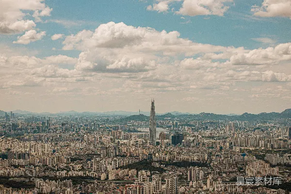 高清摄影 首尔城市全景