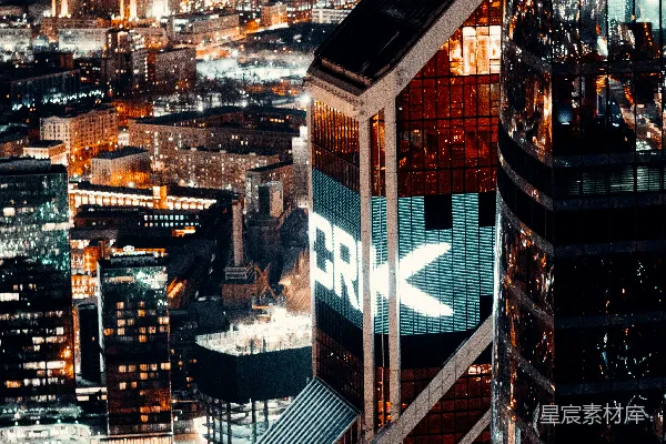 高清摄影 摩天大楼夜景俯瞰