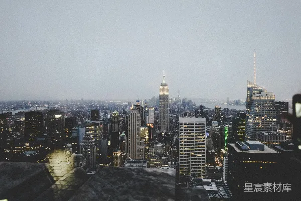 高清摄影 纽约夜景俯瞰