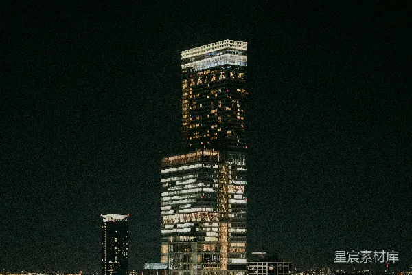 高清摄影 夜幕下的摩天大楼