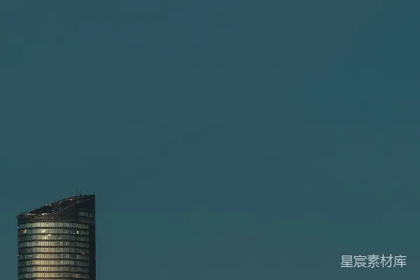 高清摄影 日落时的城市剪影