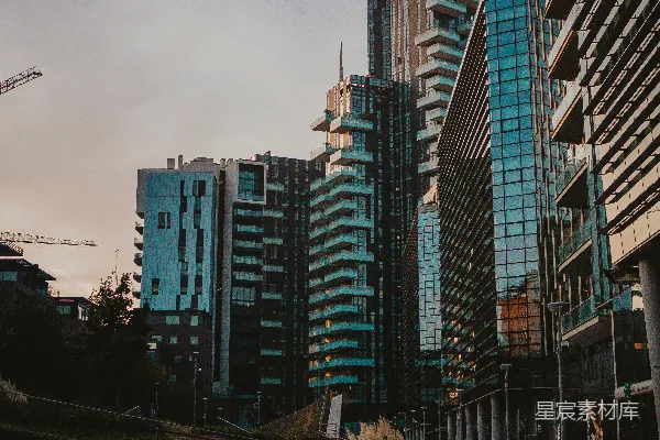 高清摄影 现代都市晨曦