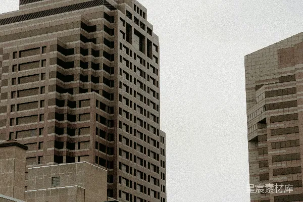 高清摄影 城市天际线的建筑剪影