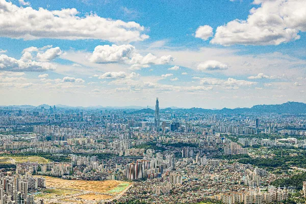 高清摄影 韩国首尔城市全景