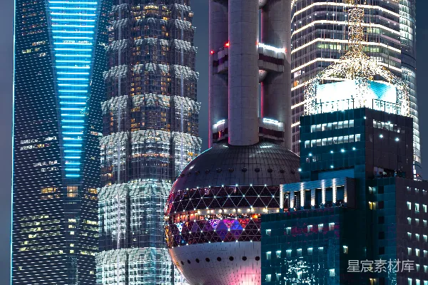 高清摄影 上海陆家嘴夜景