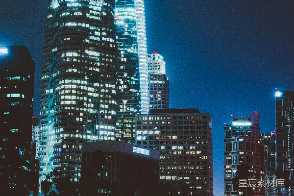 高清摄影 霓虹都市夜景