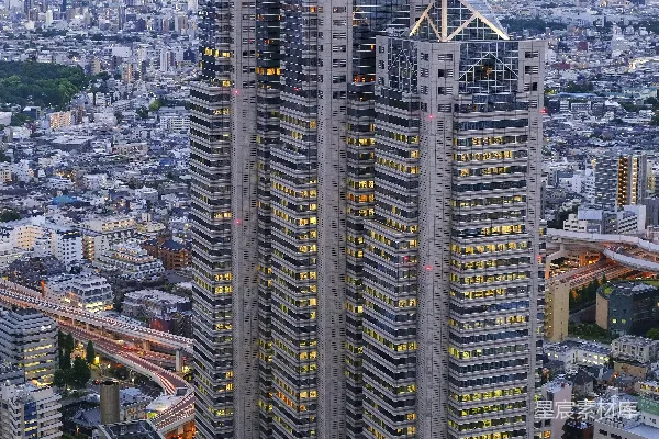 高清摄影 东京都厅舍夜景
