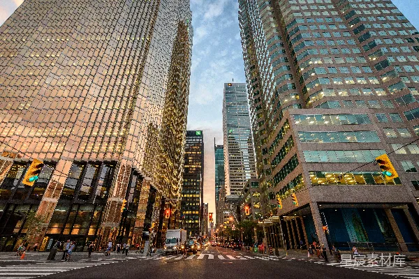 高清摄影 都市黄昏的摩天大楼