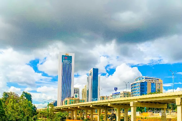 高清摄影 Nairobi Cityscape under Cloudy Skies