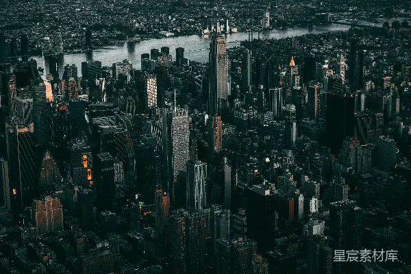 高清摄影 纽约夜景俯瞰