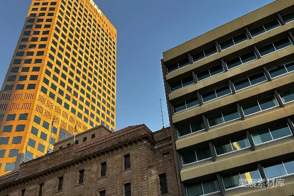 高清摄影 城市天际线：现代与历史的交织