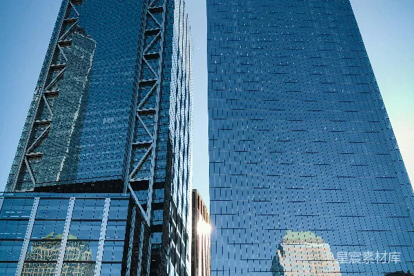高清摄影 摩天大楼的镜像世界
