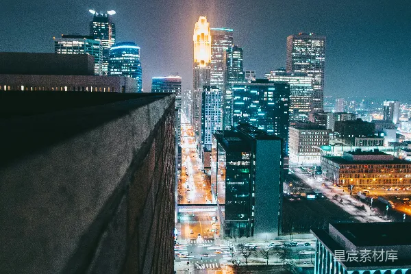 高清摄影 夜幕下的都市风景