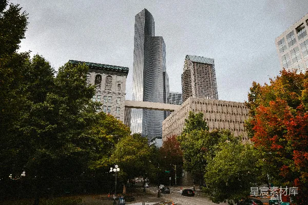 高清摄影 城市与自然的和谐共存
