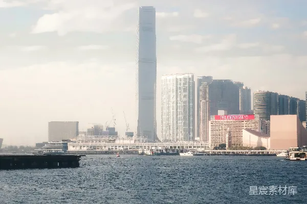 高清摄影 香港维港畔的高楼建筑