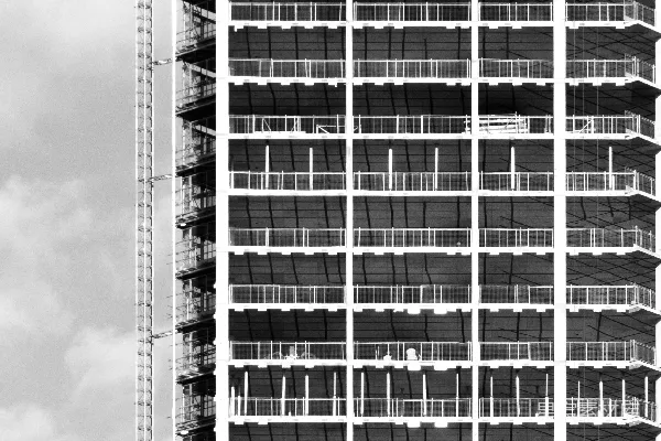 高清摄影 工业建筑的黑白构图