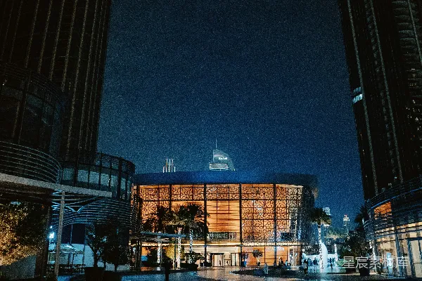 高清摄影 夜晚的城市灯光与建筑