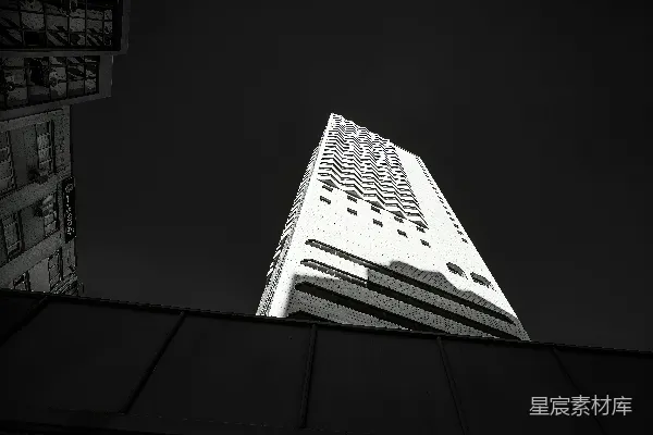 高清摄影 城市的角落：黑白建筑