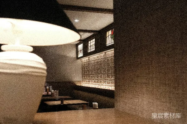 高清摄影 温馨复古咖啡馆一角