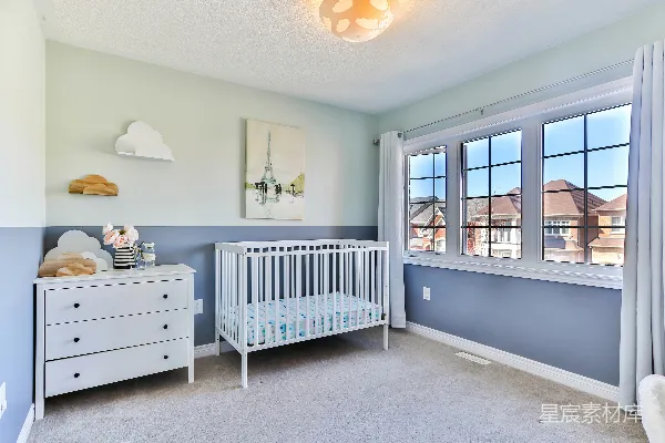 高清摄影 温馨儿童房：简约北欧风格