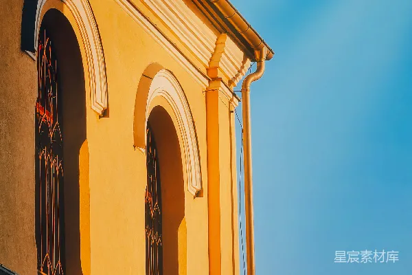 高清摄影 黄昏时分的教堂建筑