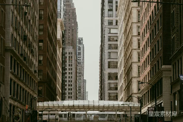高清摄影 城市中的繁忙街道