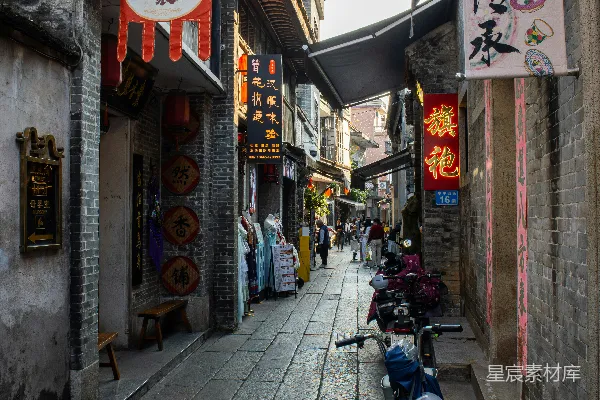 高清摄影 古色古香的中式老巷