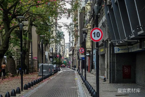 高清摄影 春天的宁静街道