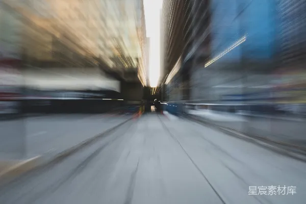 高清摄影 城市街景的模糊速度感