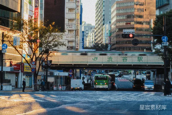 高清摄影 东京街头的日落时光
