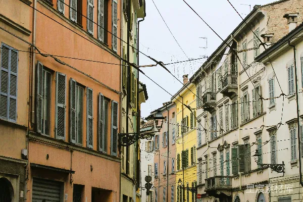 高清摄影 意大利小镇宁静的街道