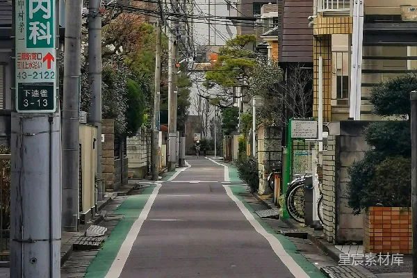 高清摄影 日本住宅区的宁静小巷