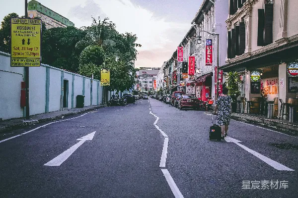 高清摄影 新加坡街头的宁静时刻