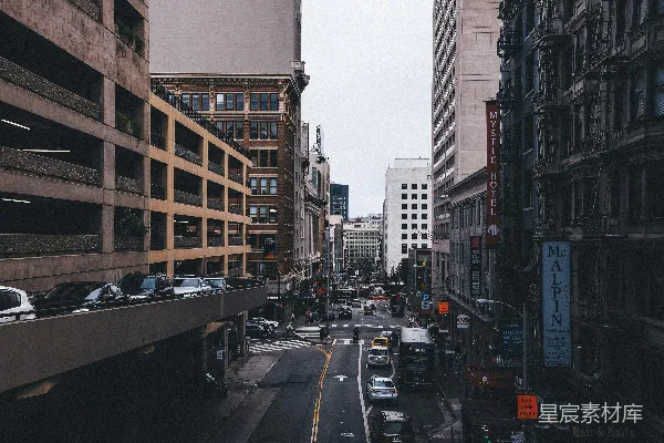 高清摄影 城市街道的清晨